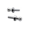 2 pcs10mm BALL STUD BOLT M6 thread Silver for gas