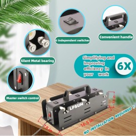 No Brand 6 Cup Turner for Crafts Tumbler,Multi Tumbler Spinner Machine Kit,Tumbler Turner