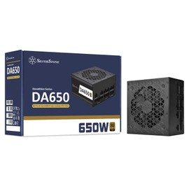 Silverstone Technology DA650 Gold, Decathlon 80 Plus Gold 650W Fully Modular ATX Power Supply, DA650-G