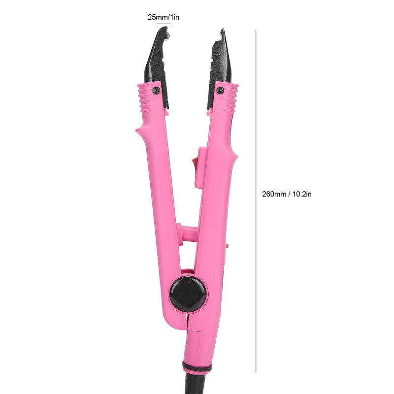 Professional Hair Extension Iron Household Hair Connector Styling Tool Pink