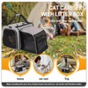 Cat Carrier with Litter Box, Expandable Cat Travel Carrier for