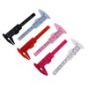 Leadigol 6PCS Eyebrow Measuring Ruler,Plastic Vernier Caliper Sliding Gauge Ruler