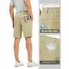 Rdruko Men's Golf Shorts 10" Stretch Quick Dry Lightweight Casual