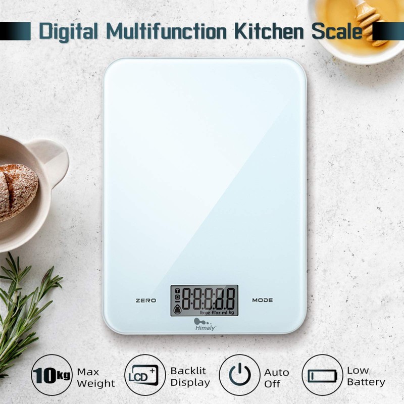 himaly Digital Kitchen Scales 10 kg, Digital Scales Letter Scales
