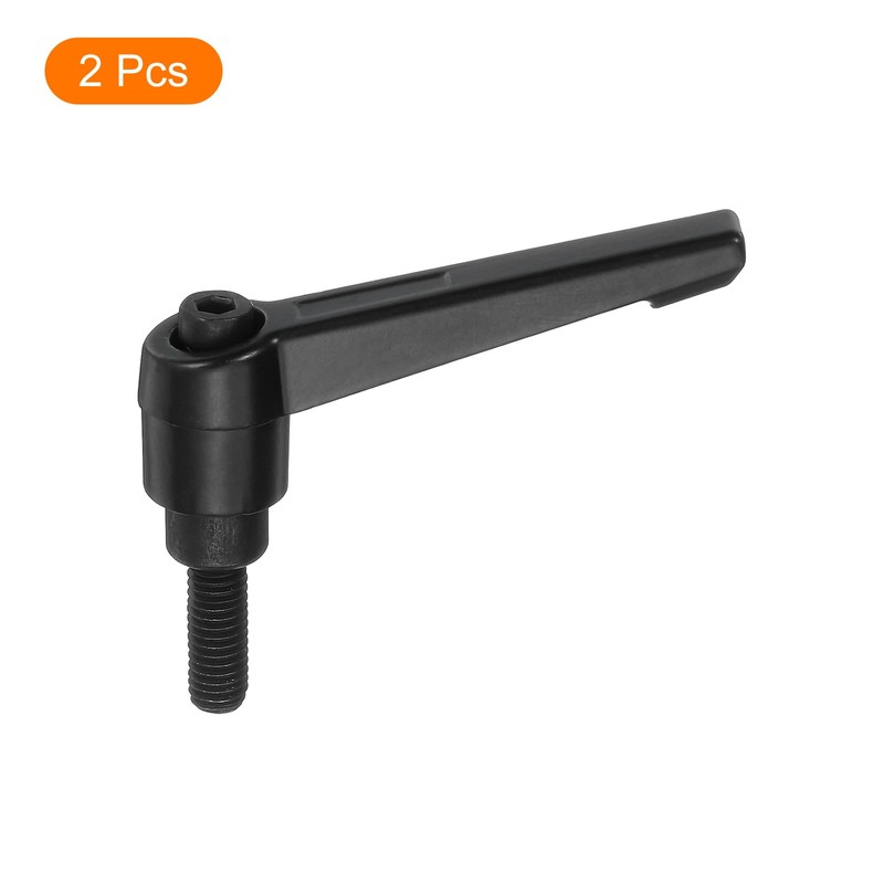 sourcing map 2Pcs M6 x 16mm Adjustable Knobs Handle Male