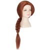 Miss U Hair Long Reddish Brown Braided Wig Cosplay Party