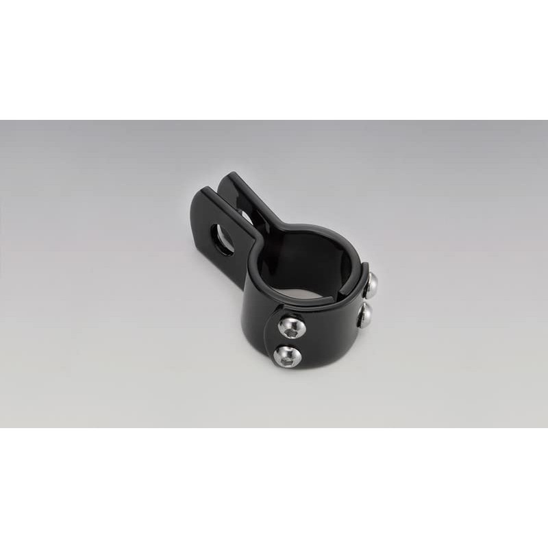 Kijima HD-05405 Motorcycle Parts 3-Piece Clamp, 1-1/4-Inch, Black, Pack of