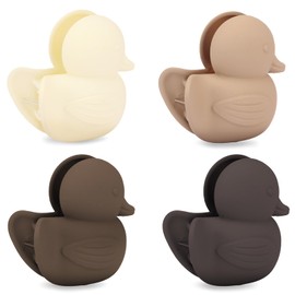 Vovii 4Pcs Duck Claw Clips Fun Novelty Clips for Women Girls Festival Unique Hair Accessories, Cute Yellow Duck Accessories for Holiday Gifts Party Decor