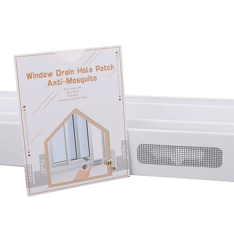 50PCS Window Weep Hole Screen Patch Strong Sticky Waterproof Sun-Resistant