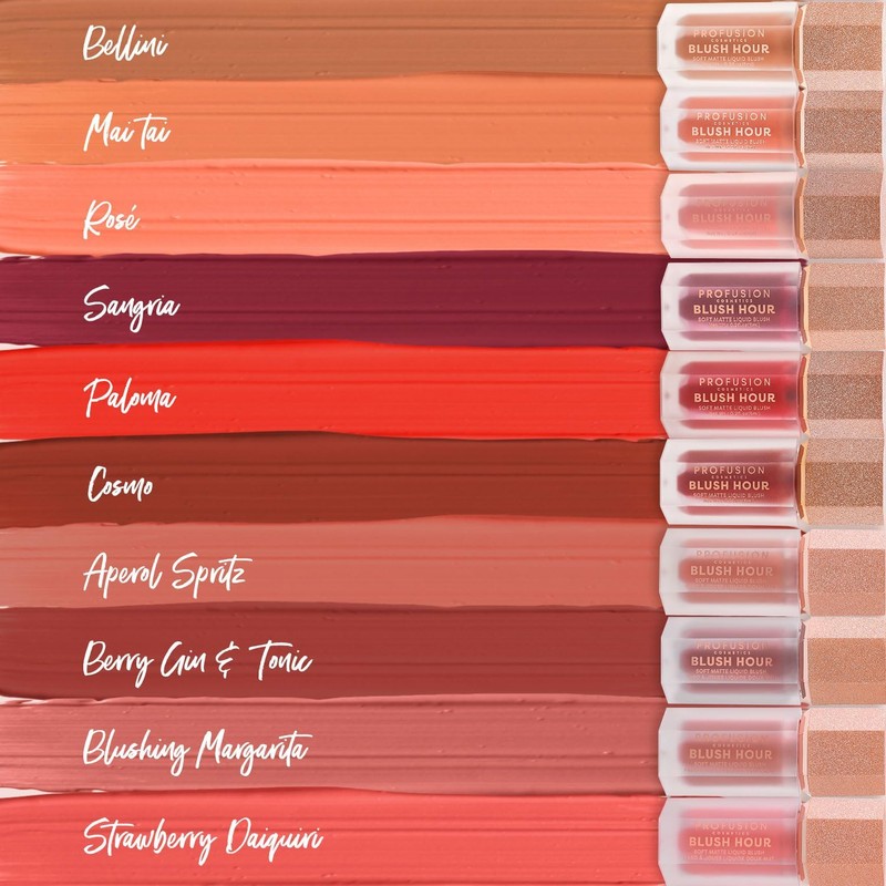 Profusion Cosmetics Blush Hour Soft Matte Liquid Blush, Rich Pigment