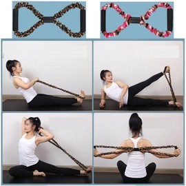 Figure-8 Resistance Band for Home Fitness and Yoga Navy Blue 10ea