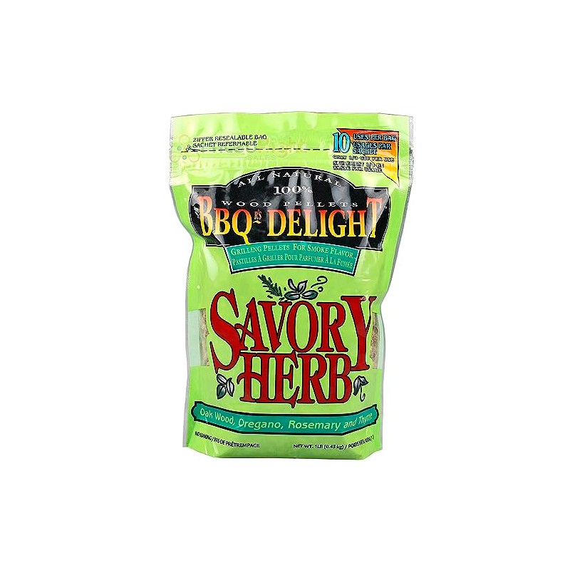 BBQ'rs Delight Savory Herb Wood Pellets 1lb Bag
