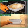 8x8 Inch Disposable Aluminum Foil Pans with Lids (15 Pack)
