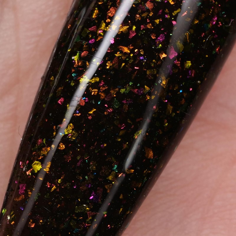 Glow in the dark Black Nail Acrylic Powder with Chameleon