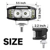 HOZILIFE 3 Inch LED Pods, 2PCS 40W 12V Flood Spot