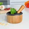 AdHoc MO20 CRUSH Pestle & Mortar | Cast Iron/Acacia Wood