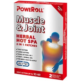 Poweroll Muscle & Joint Herbal Hot Spa Patch x 2 Pack