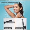 RTTWYYUU Matte Black Shower Head and Handle Set 8 Inch,