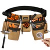 COMOWARE Tool Belt for Electricians & Construction Workers, Adjustable Heavy