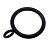 10 Pcs Durable Black Color Iron Metal Curtain Rings Shower