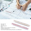 Architectural Scale Ruler, 2Pcs Six Ratios Architectural Scale Ruler Set,