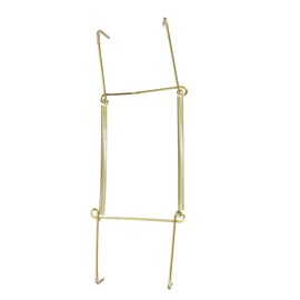 sourcing map Plate Hanger, Zinc Plated Invisible Wall Decorative Hooks with Tip Protectors 10-inch (U-Type)