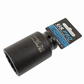 US PRO Tools 36mm 1/2" Drive Axle Hub Nut Socket 12 Point Deep Impact Socket 3487