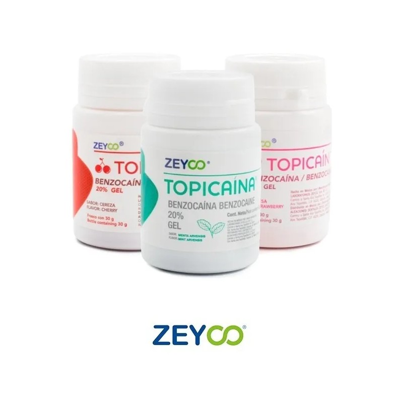 Topicaína Benzocaína 20% Menta Frasco 30g - Zeyco