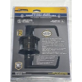 BRINKS COMMERCIAL Lever Matte Black Bed / Bath Privacy Door Handle