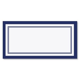 Colorful Images Printable Navy Crisp Return Address Mailing Labels, 6 Sheets, Set of 144 Self Adhesive, 1" x 2-1/4" Labels, Laser and Inkjet Printer Compatible