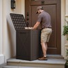 JUMMICO 52 Gallon Package Delivery Box for Outside, Resin Outdoor