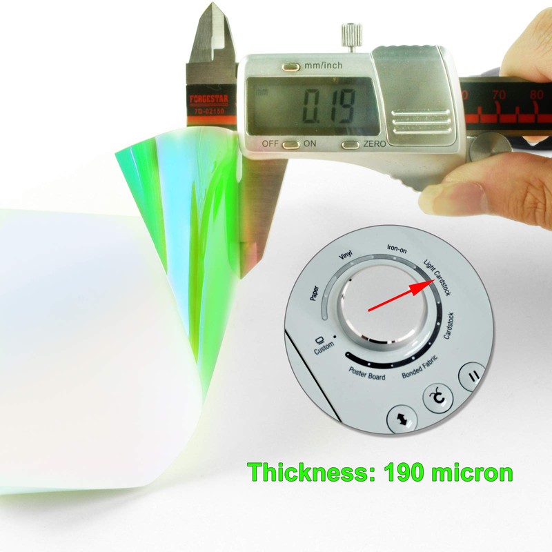 Holographic Glow in The Dark Heat Transfer iron on Vinyl