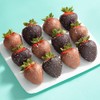 12 Milk & Dark Chocolatey Sea Salt Covered Strawberries by