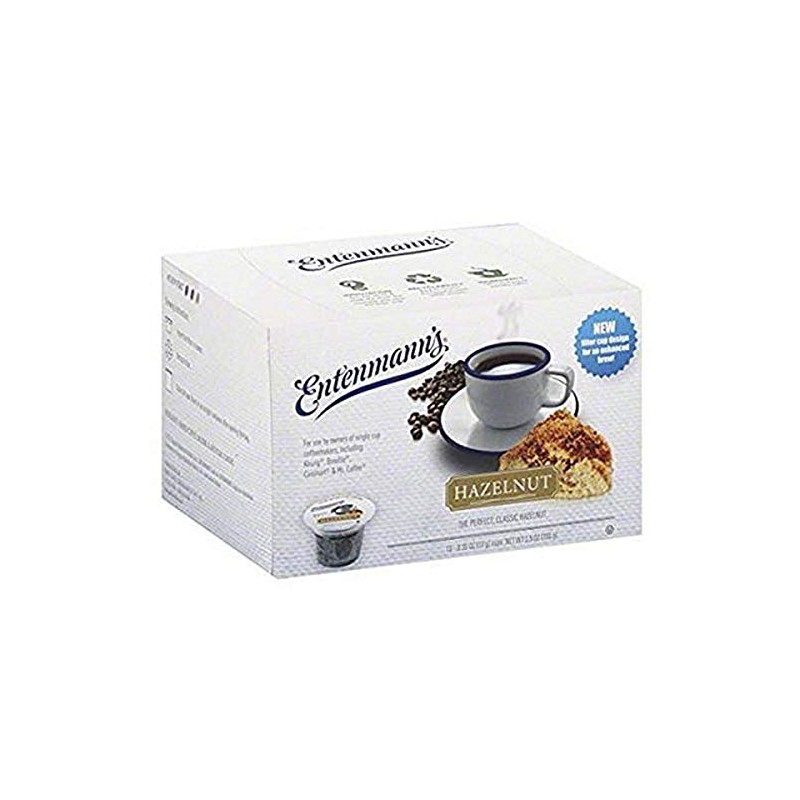 Entenmann's Single Serve Coffee, Hazelnut, 10 Count (Pack of 4)