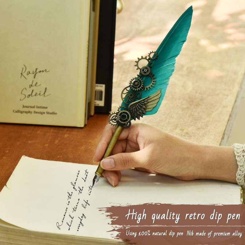 Hethrone Calligraphy Pens - Caligraphy Pens for Writing Feather Pen