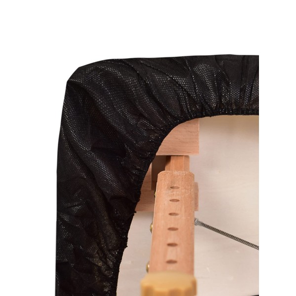 STYLIST - Sábanas desechables para camilla, Incluye 3 sábanas con resorte color negro