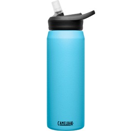 CamelBak Eddy+ Water Bottle with Straw 25oz - Insulated Stainless Steel, Nordic Blue