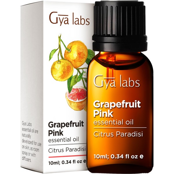 Gya Labs Grapefruit Essential Oil for Diffuser, Aromatherapy - Natural Grapefruit Essential Oil for Skin - Grapefruit Oil Essential Oil for Hair, Aromatherapy, Skin Health (0.34 fl oz)