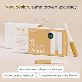 Mira Fertility Ovum Wands, Menopause Test Strips for Women, Track Accurate Follicle Stimulating Hormone (FSH) Levels at Home, Use with The Digital Mira Fertility Monitor Kit + App, 20 FSH Ovum Tests