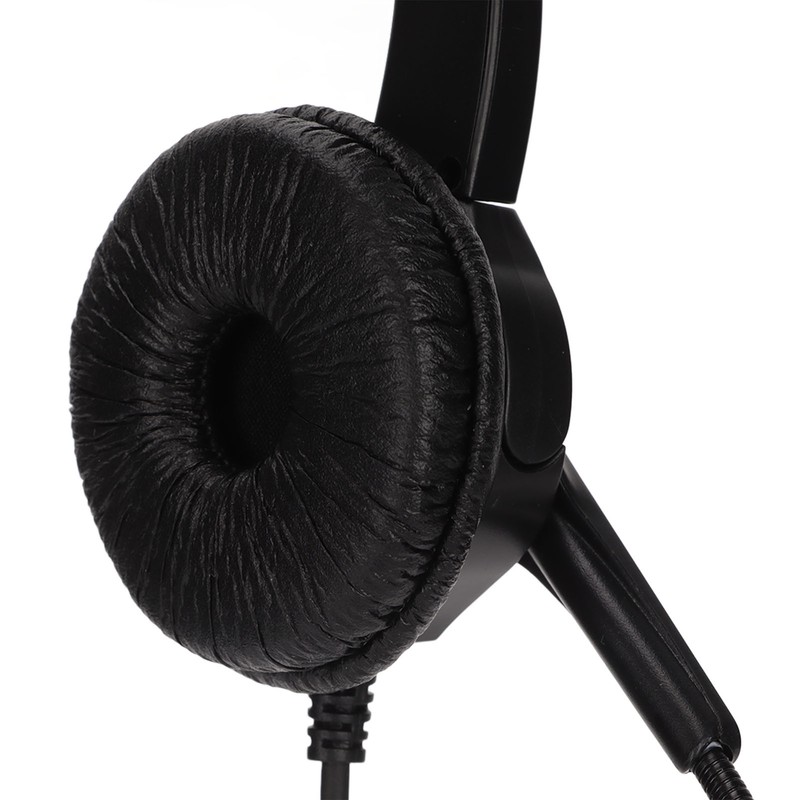 Call Center Headset Mono Noise Cancelling Dual 3.5mm Plug Computer