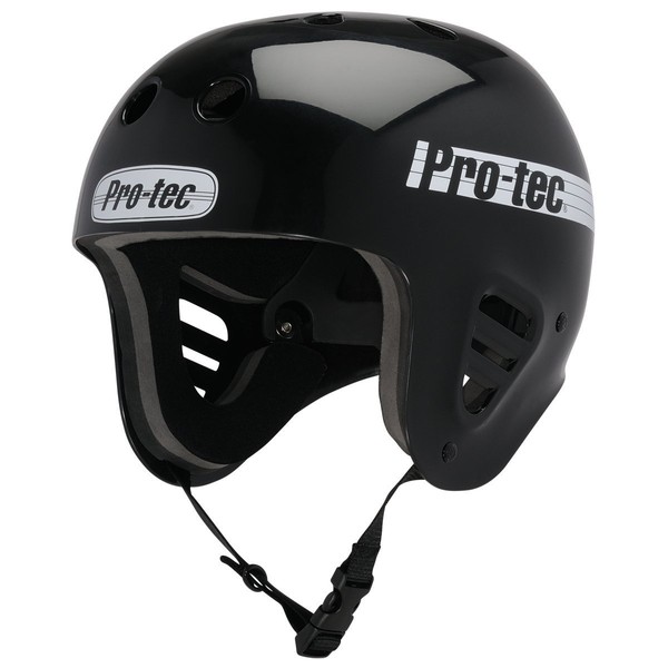 Pro Tec Water Helmet – , unisex adult, Helm Full Cut Water, Black - Black Varnished, Medium