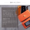 HANATORA SK-S-BlueIndigo Genuine Leather Smart Key Case with Strap, Shrink