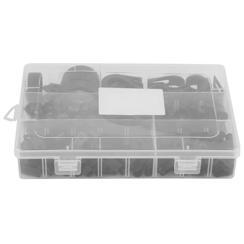 Fydun Cable Clips, Pack of 200 Nylon Plastic Cable Holders,