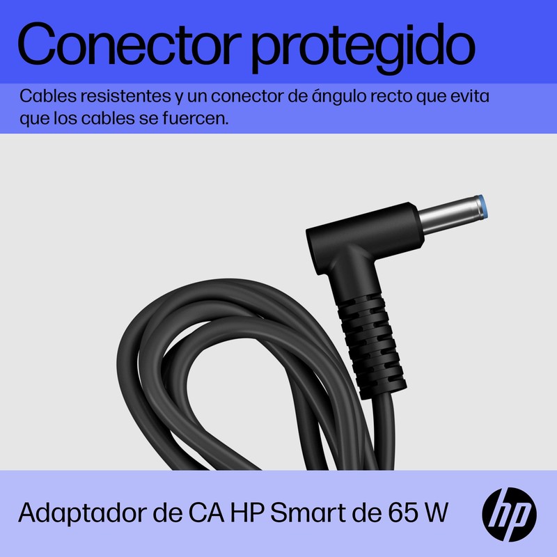 HP Cargador de Laptop 65W, 4.5 mm (6H459AA)