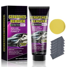 Auto Kratzer Reparaturpaste Kit, Nano Tuch Auto Kratzer Entferner Reparatur Paste Polierwachs, Autos Kratzerentferner Paste mit Nano Tuch und Schwamm, Entfernt Kratzer Effektiv und Schnell