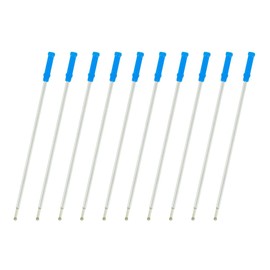 AIYIBEN 4.5'' Compatible Ballpoint Pen Refills 10 Pack, 1.0mm middle point nib delicate, smooth writing interchangeable ink filling (blue)