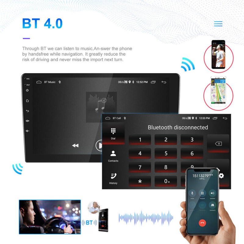 JOYINCAR Android 13 Touch Screen Car Stereo Radio GPS WIFI