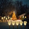 Solar Christmas Pathway Lights, 5 Pack Solar Christmas Decor Santa