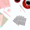 LIOOBO 50pcs Scratch Card Stickers with Silver Film to Write