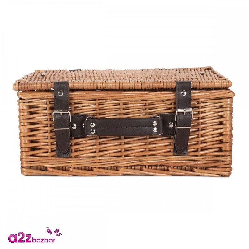 Red Hamper Double Steamed 36cm Picnic Basket